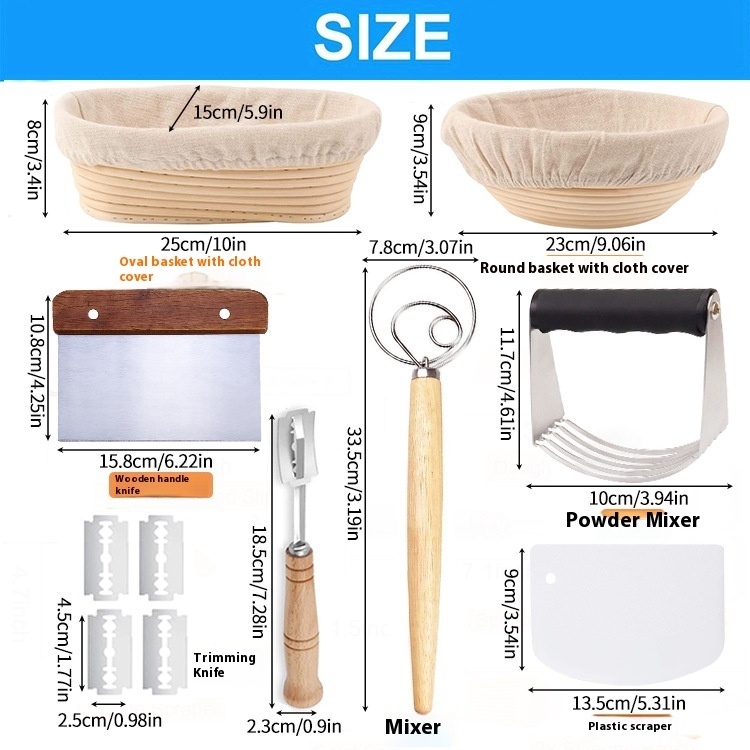 Scraper Blender Oval Baking Tool Suit - Image 6