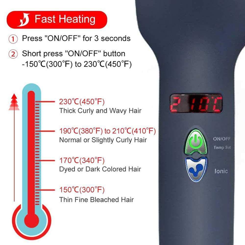 Lcd Liquid Crystal Display Hair Straightening Comb - Image 4