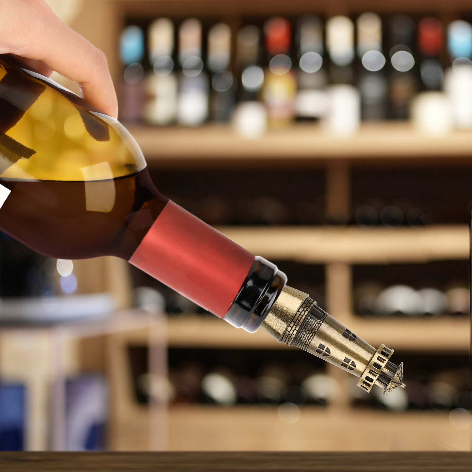 Creative Lighthouse Wine Stopper, Seals The Aroma Of Wine, Protects High-quality Wine, And Serves As A Premium Tool For Wine Preservation. - Image 7