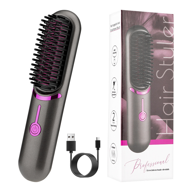 Wireless Straight Comb USB Charging Hairdressing Comb Rolls - Image 6