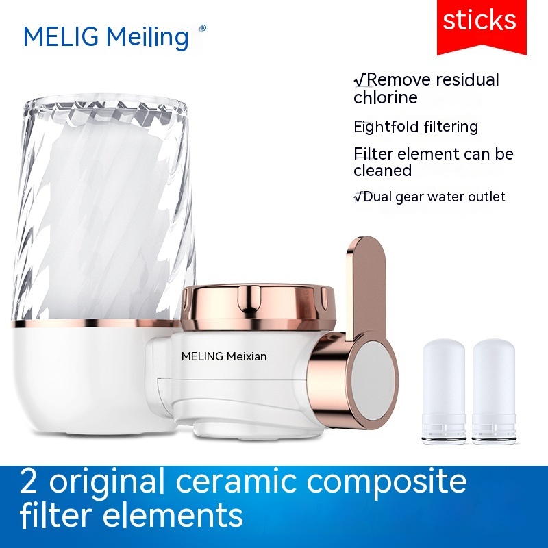 Faucet Water Purifier Filter Household Kitchen Tap Water Water Filter Kitchen And Bathroom Dual-use Front Water Purifier - Image 2