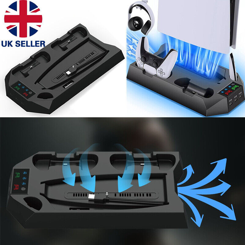 PS5 Vertical Cooling Fan Stand Controller Charger Station For Playstation 5 - Image 4